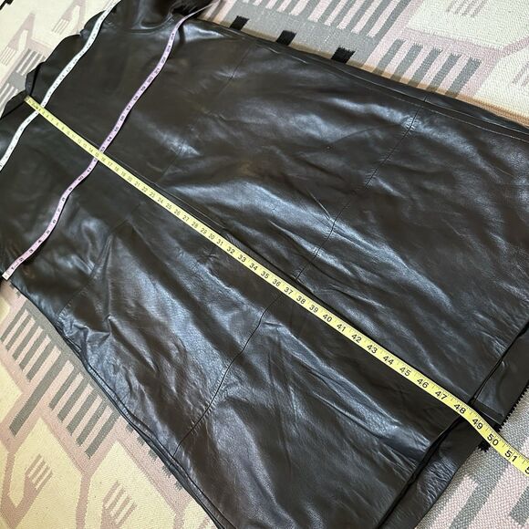 Michael Hoban Men’s XXL NORTH BEACH LEATHER Coat Overcoat Goth Rock 80s - Picture 13 of 16